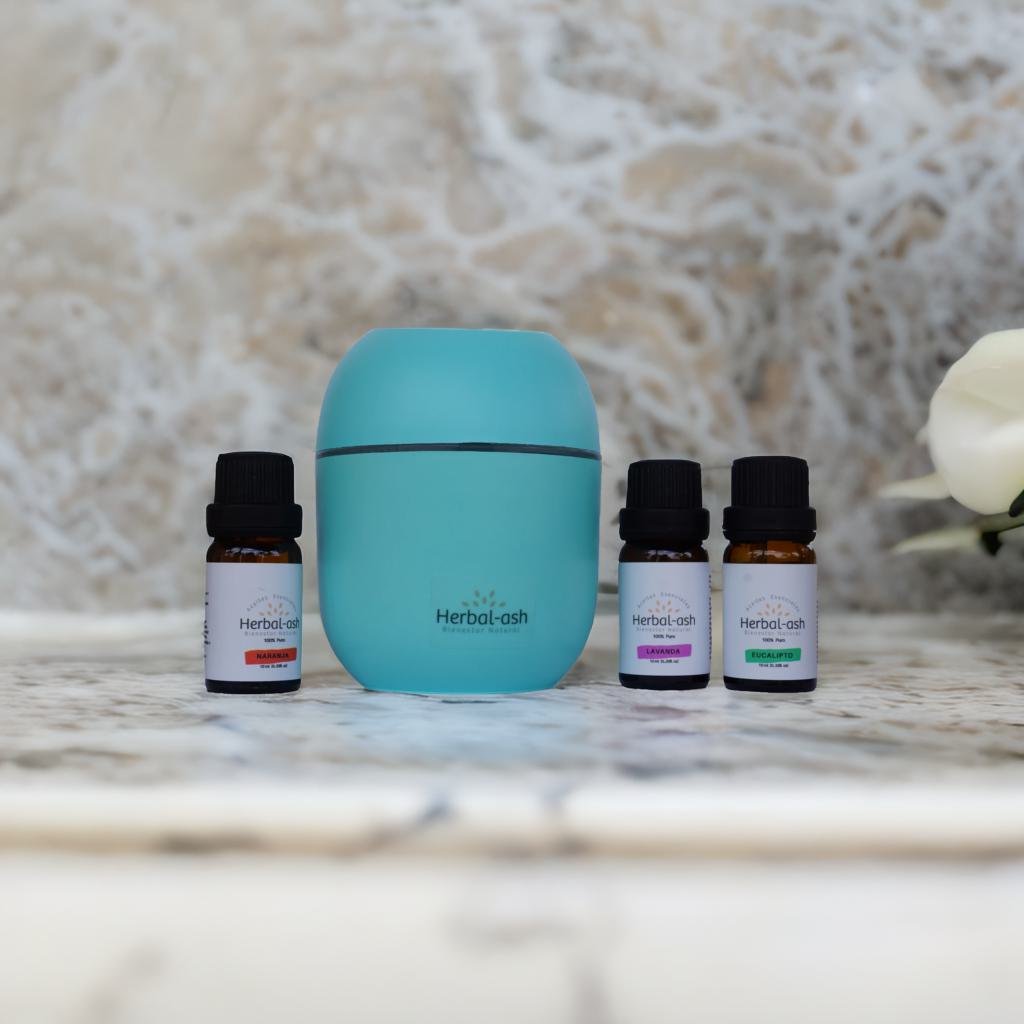 Difusor de aromas eléctrico con 3 Aceites Esenciales